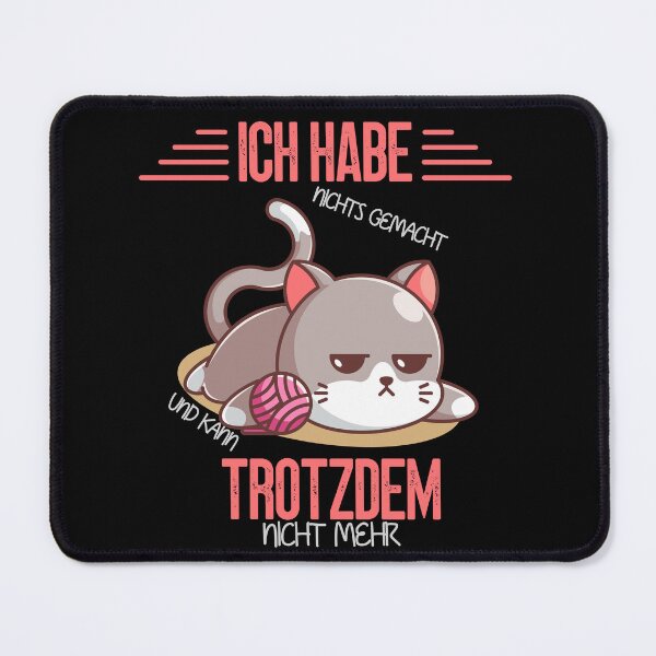 Item preview, Lazy cartoon cat - funny saying cozy designed and sold by DerNerd.