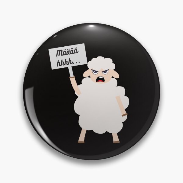 Item preview, Mecker shirt with angry sheep designed and sold by CorvusLunaArt.