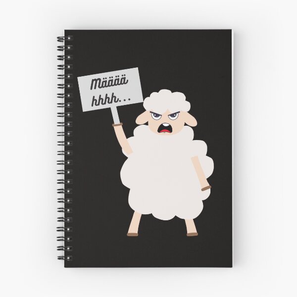 Item preview, Mecker shirt with angry sheep designed and sold by CorvusLunaArt.