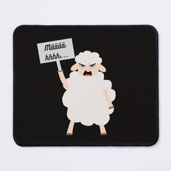 Item preview, Mecker shirt with angry sheep designed and sold by CorvusLunaArt.
