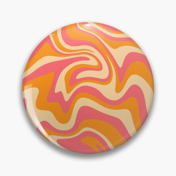Item preview, Groovy Orange & Pink Liquid Marble Swirls designed and sold by newburyboutique.