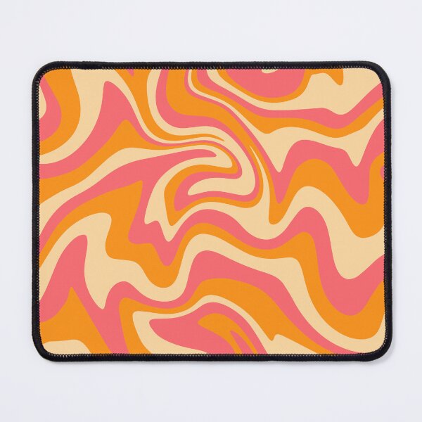 Item preview, Groovy Orange & Pink Liquid Marble Swirls designed and sold by newburyboutique.