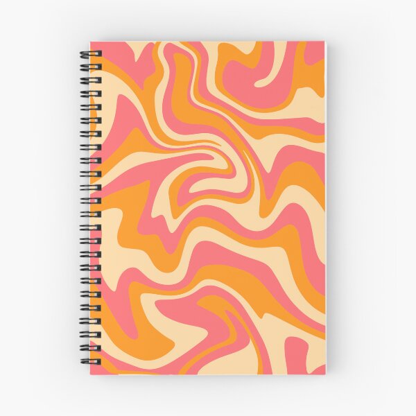 Item preview, Groovy Orange & Pink Liquid Marble Swirls designed and sold by newburyboutique.