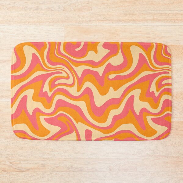 Item preview, Groovy Orange & Pink Liquid Marble Swirls designed and sold by newburyboutique.