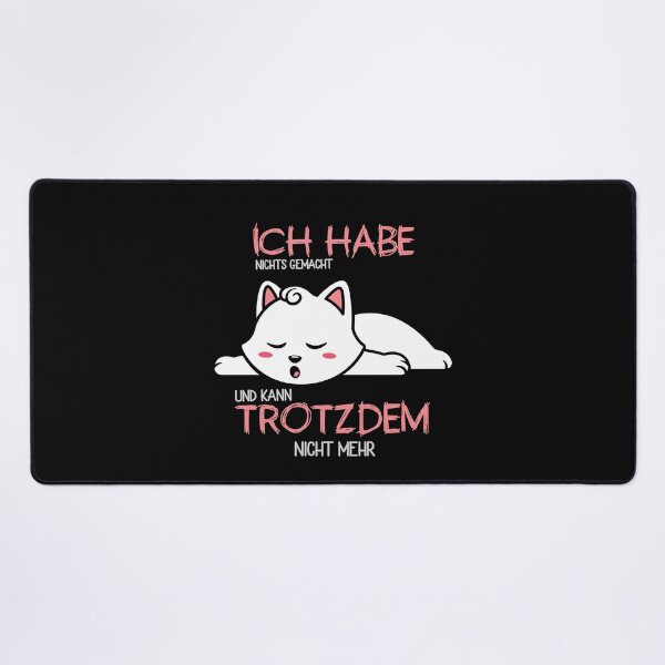 Artikelvorschau, Schlafende Faule Cartoon Katze - Lustiger Spruch gemütlich entworfen und verkauft von DerNerd.