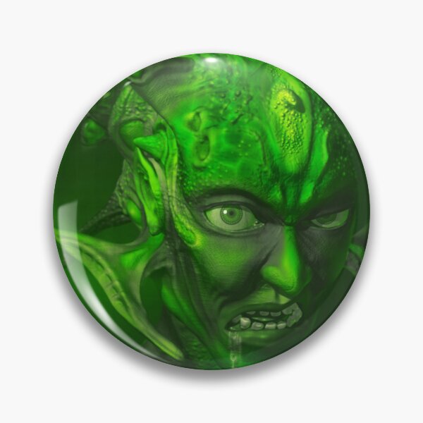 Item preview, The Evil - Ilustración 3D de Fantasy Alien - Versión verde designed and sold by KairoDesign.