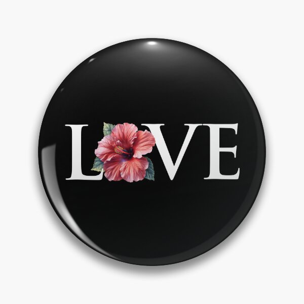 Item preview, LOVE | Hibiscus Flower Edition designed and sold by Altered Pixels.