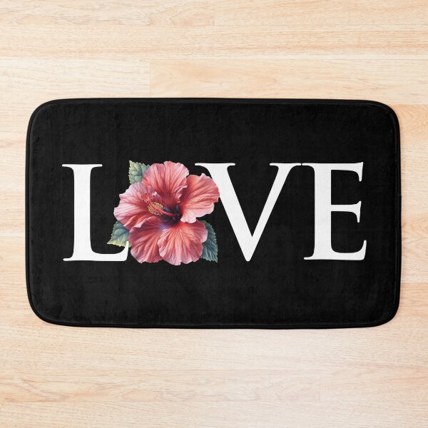 Item preview, LOVE | Hibiscus Flower Edition designed and sold by Altered Pixels.