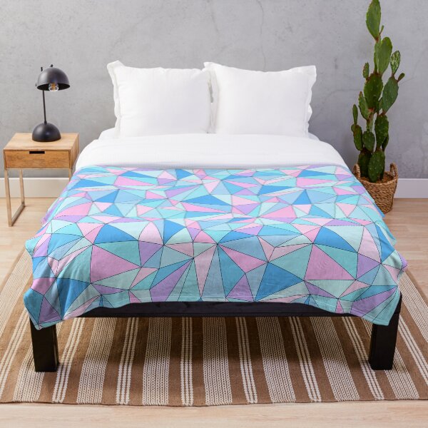 Item preview, 3D Mosaic Triangles Pastel Aquamarine designed and sold by WeArePear.