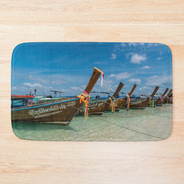 Item preview, Longtail boats at Bamboo island, Thailand designed and sold by JoSowden.