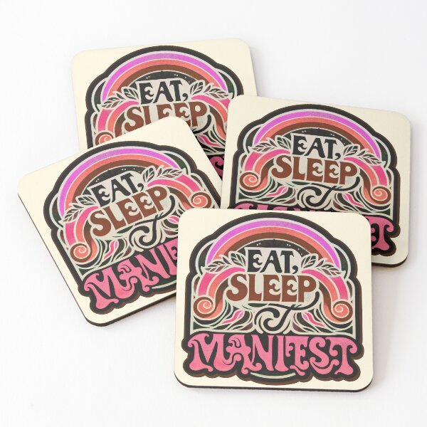 Item preview, Eat, Sleep, Manifest! | Peach Blossom designed and sold by Daniel Watts.