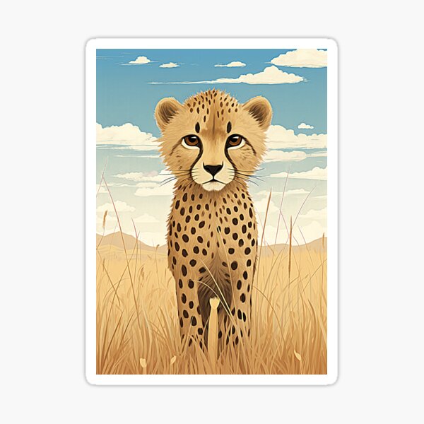 Item preview, Young Cheetah designed and sold by Made-by-Gus.