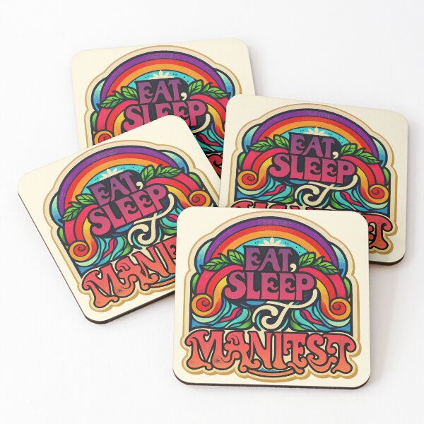 Item preview, Eat, Sleep, Manifest! | Rainbow Rain designed and sold by Daniel Watts.