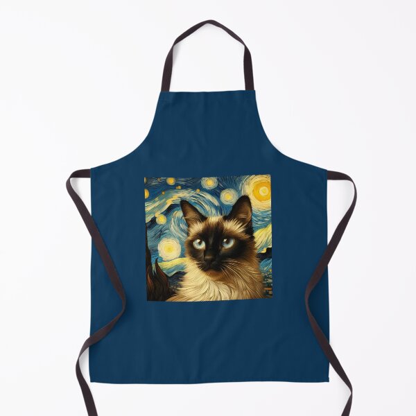 Artikelvorschau, Siamese Elegance: Van Gogh Reverie entworfen und verkauft von BastKittyStore.