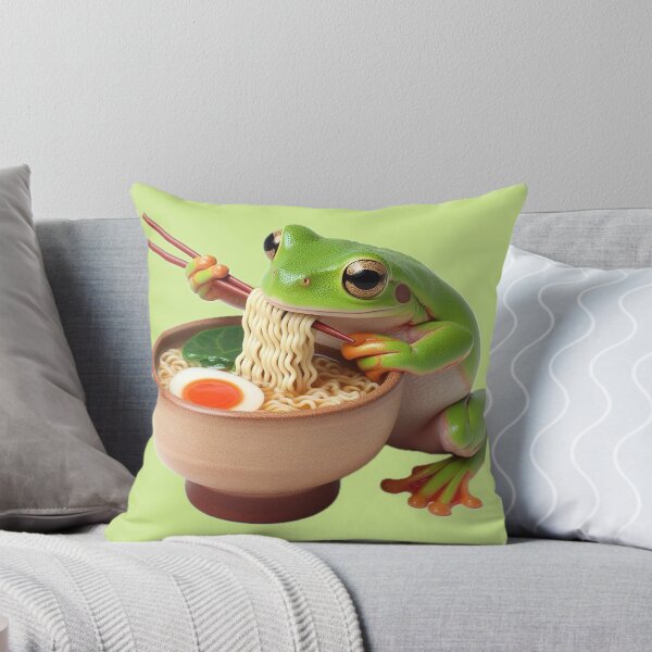 Item preview, Frog Eating Ramen designed and sold by KaraTeProject.
