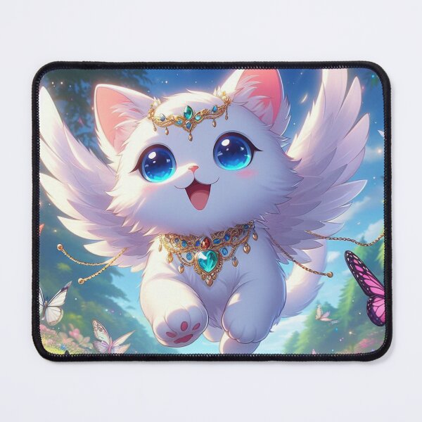 Item preview, White Cat with Wings.  designed and sold by BD-LLC.