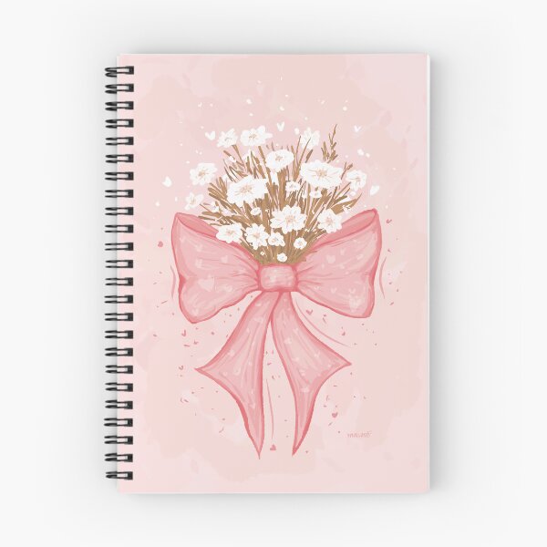 Item preview, Passtel Pink Coquette Bow with Flowers designed and sold by rnmarts.
