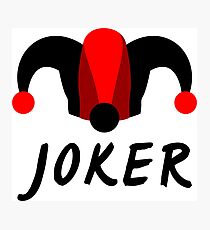 Poker Joker Photographic Print