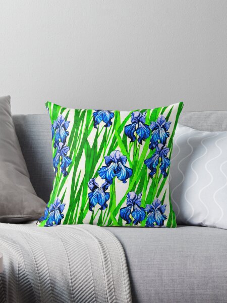 Item preview, Blue Iris Watercolor Pattern  designed and sold by Marymarice.
