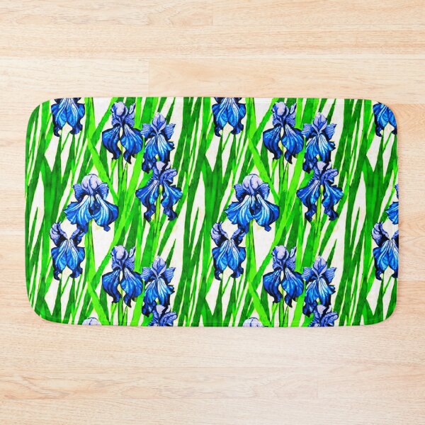 Item preview, Blue Iris Watercolor Pattern  designed and sold by Marymarice.