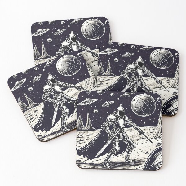 Item preview, medieval knight in space designed and sold by zanyxy.