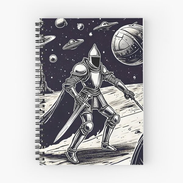 Item preview, medieval knight in space designed and sold by zanyxy.