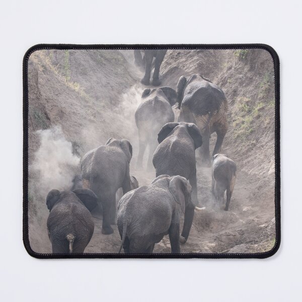 Item preview, Herd of elephants in the dust designed and sold by Ingo Gerlach.