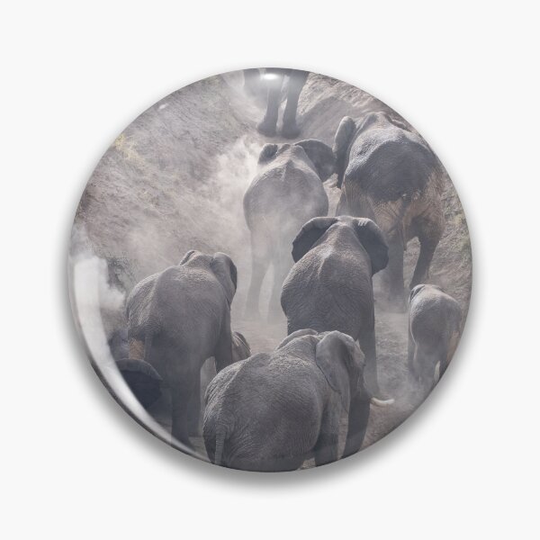 Item preview, Herd of elephants in the dust designed and sold by Ingo Gerlach.
