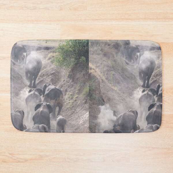Item preview, Herd of elephants in the dust designed and sold by Ingo Gerlach.
