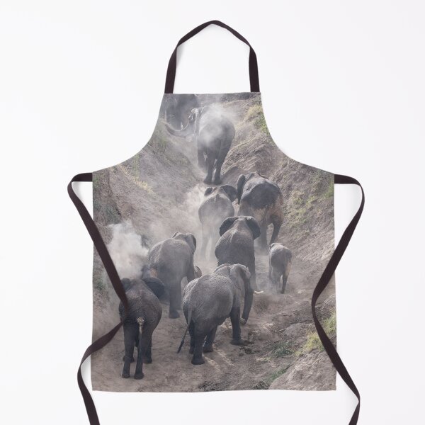 Item preview, Herd of elephants in the dust designed and sold by Ingo Gerlach.