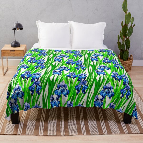 Item preview, Blue Iris Watercolor Pattern  designed and sold by Marymarice.