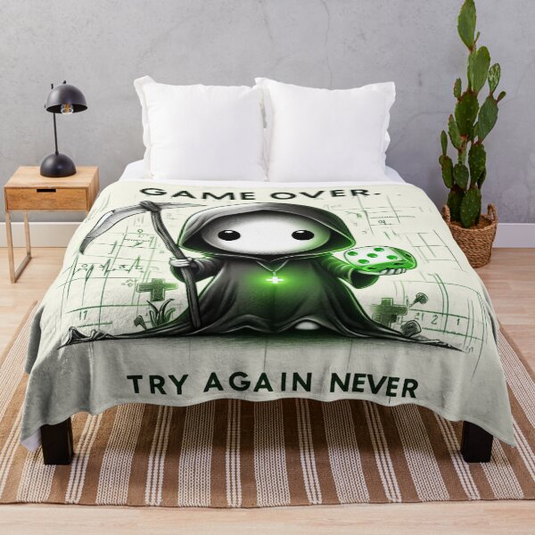 Item preview, Gaming Reaper - Game Over Graphic Art designed and sold by RuyaFab.