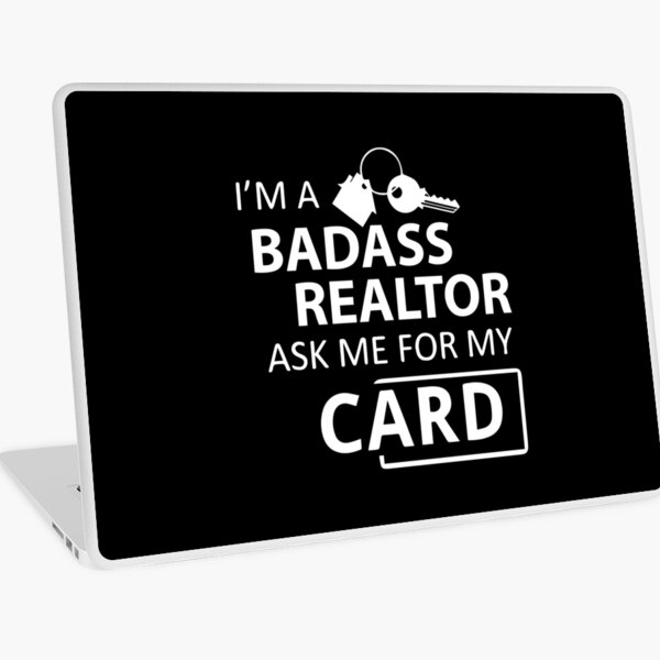Badass Realtor Worker Isn't an Official Title Laptop Skin