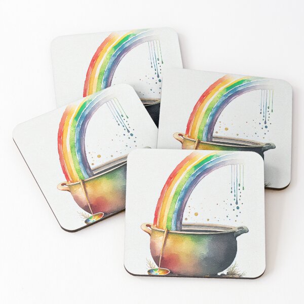 Artikelvorschau, A-Rainbow-With-A-Pot-Of-Gold-At-The-End Originaler digitaler Kunstposterdruck entworfen und verkauft von Peek-Designs.
