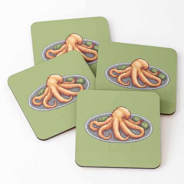Item preview, Octo-Pixel Plate designed and sold by Pixelartshirt.