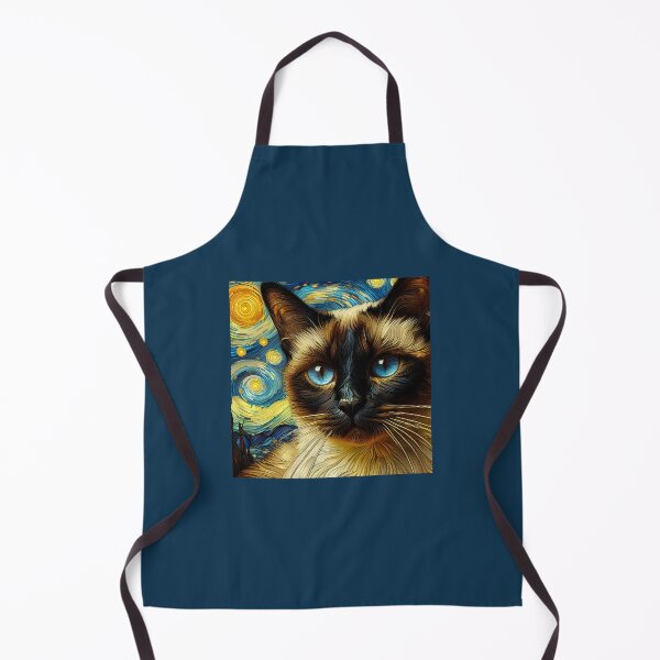 Artikelvorschau, Siamese Whisker Sonata: Van Gogh's Influence entworfen und verkauft von BastKittyStore.