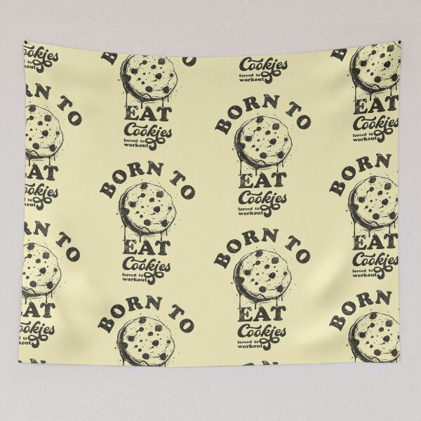 Item preview, Born To Eat Cookies Eating Cookies Lover Funny Cookie Eater Gift Idea  designed and sold by fooderiffic.