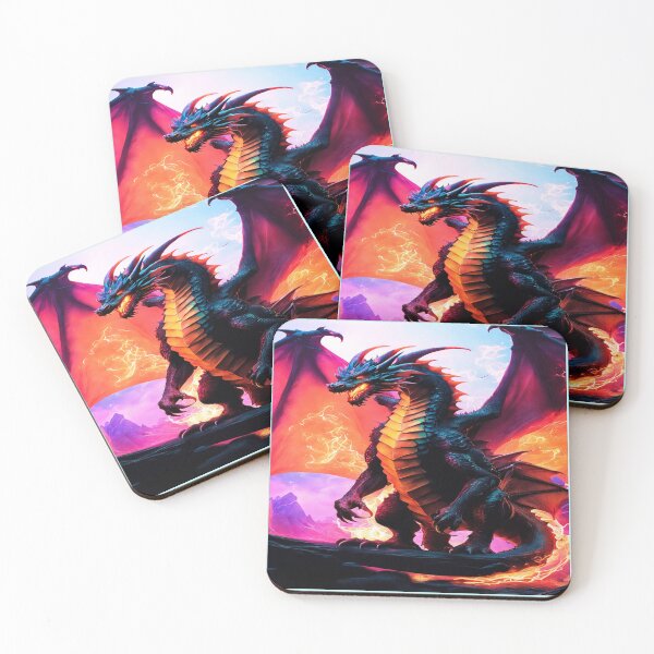 Item preview, Purpe pink neon dragon flames designed and sold by leen12 Art Designs Prints.