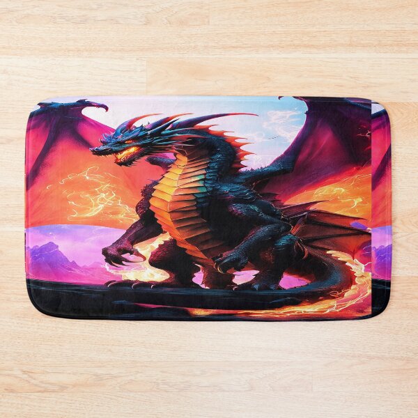 Item preview, Purpe pink neon dragon flames designed and sold by leen12 Art Designs Prints.