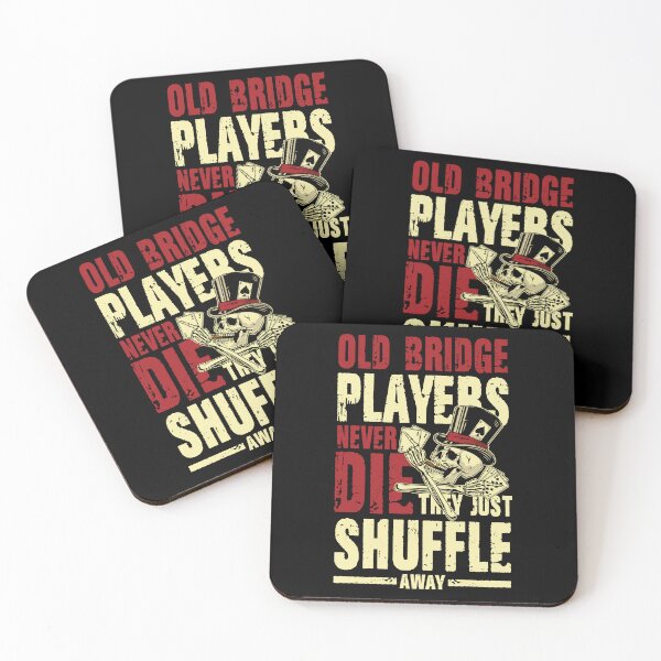 Item preview, Old Bridge Players They Just Shuffle  for Bridge Player designed and sold by yoddel.