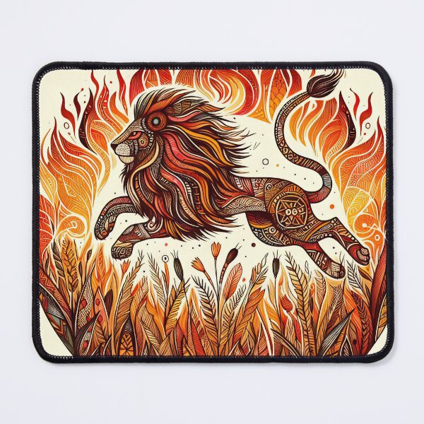 Item preview, Fire Lion of the Prairie designed and sold by Ccjib.