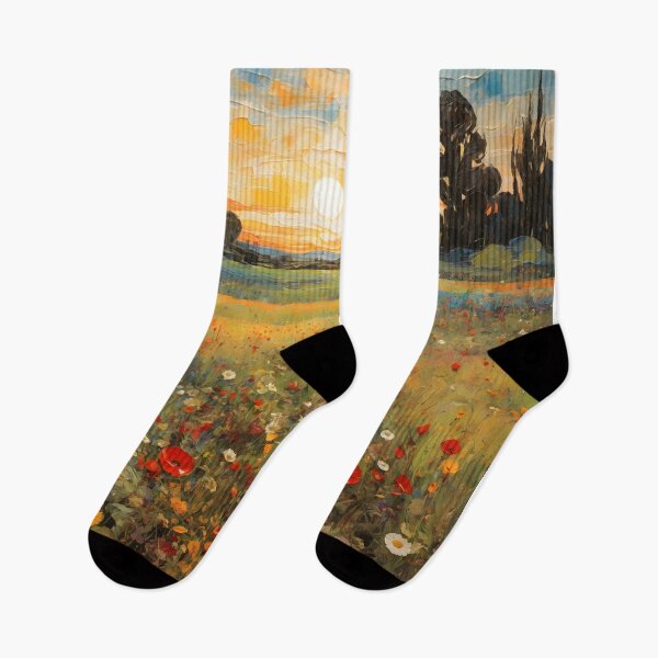 Item preview, Sunset wildflower meadow designed and sold by enhan.