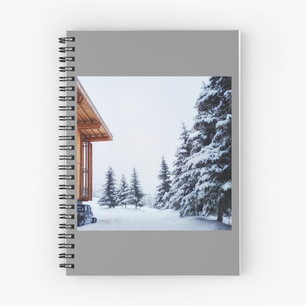 Item preview, Wooden Cabin in Serene Snowscape designed and sold by InbalTurShalom.