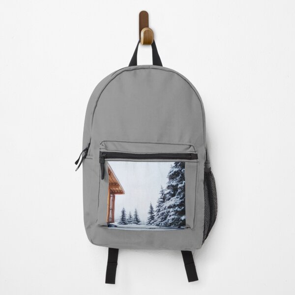 Item preview, Wooden Cabin in Serene Snowscape designed and sold by InbalTurShalom.