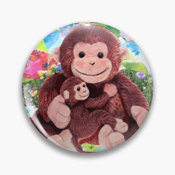Item preview, Happy Birthday Dad, cute monkey and child  designed and sold by OnBambisMind.