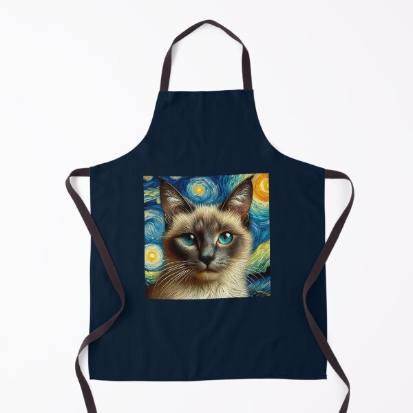 Artikelvorschau, Siamese Sonata: A Van Gogh-Inspired Overture entworfen und verkauft von BastKittyStore.