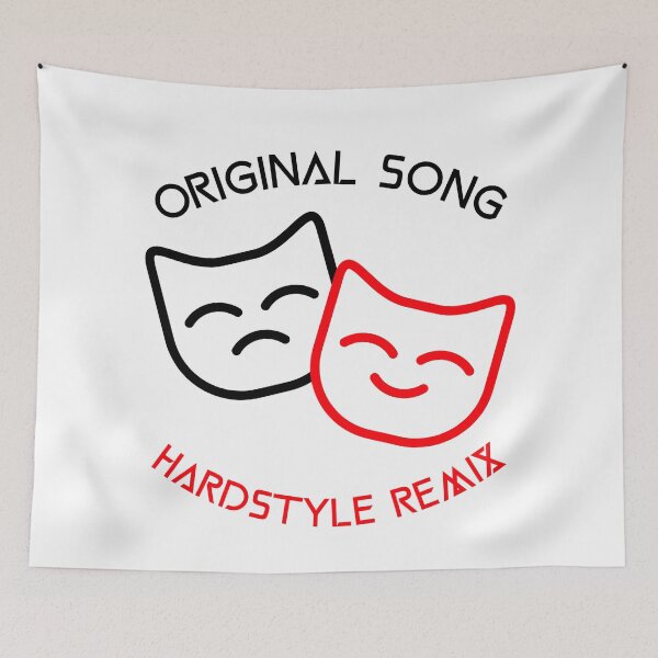 Item preview, ORIGINAL VS HARDSTYLE REMIX designed and sold by Hardstyle-Tees.