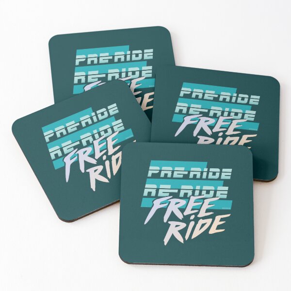 Item preview, Pre-ride, re-ride, free-ride - retro 80s skiing and snowboarding designed and sold by aurorahartidl.