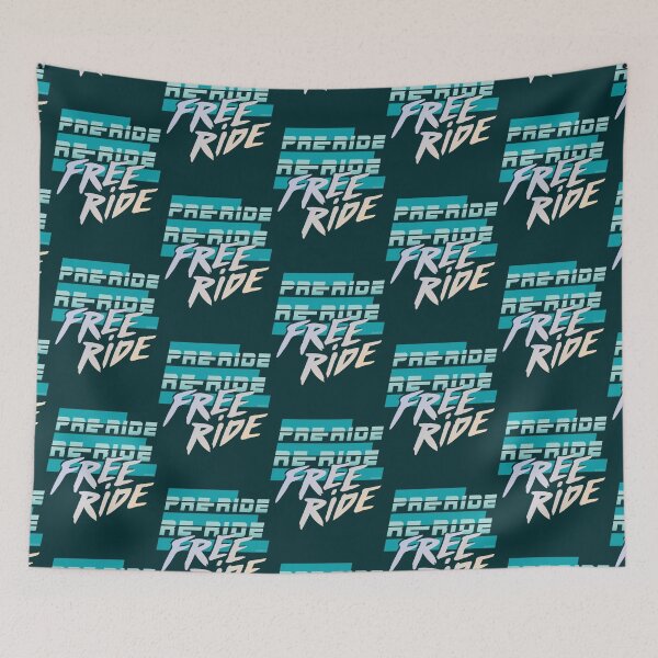 Item preview, Pre-ride, re-ride, free-ride - retro 80s skiing and snowboarding designed and sold by aurorahartidl.