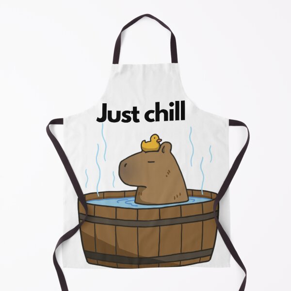 Item preview, chills with capybara designed and sold by ApexAnimal Art.
